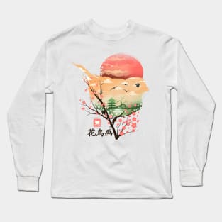 Japanese Bird Long Sleeve T-Shirt